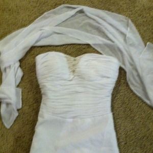 NWT size 10 chiffon wedding dress
