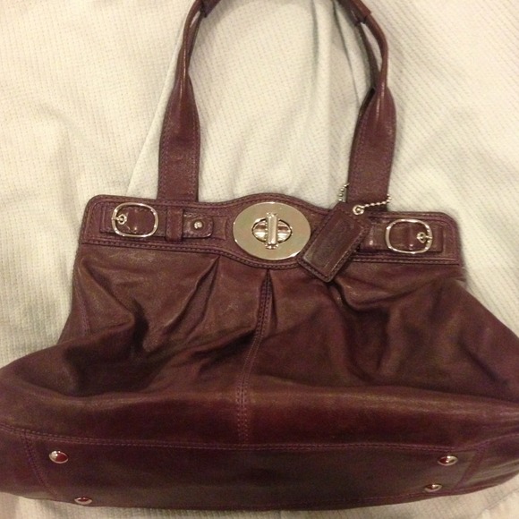Dark purple coach