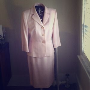 Pink Tahari Skirt Suit