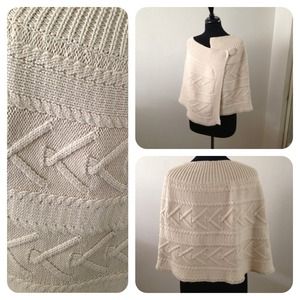 BUNDLED -- Knitted stole wrap Handmade Cape
