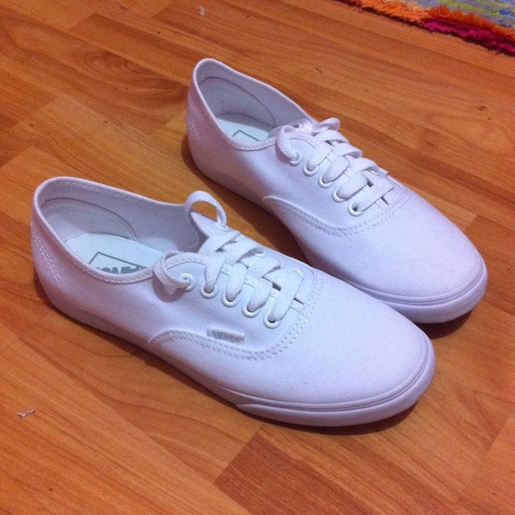 White low pro vans!