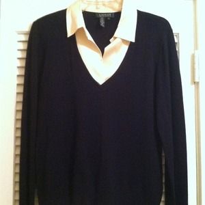 Black Cashmere and Silk Sweater