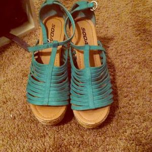 Turquoise wedges