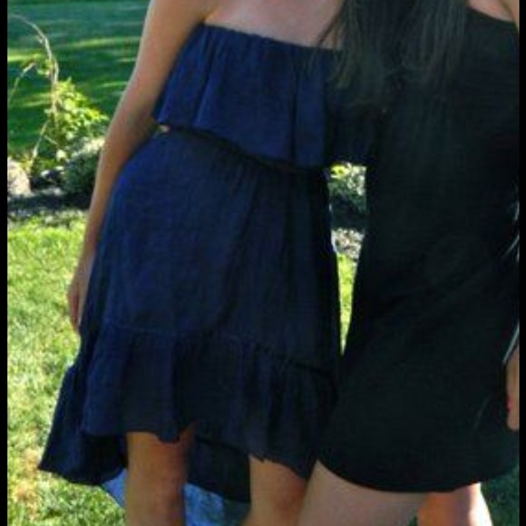 High low strapless dress - Picture 2 of 4