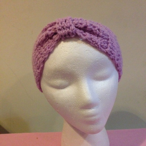 Liliac handmade headband (crochet) - Picture 2 of 2
