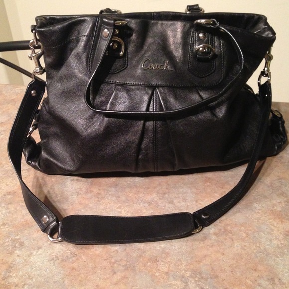 Coach Black Leather - 100% Authentic
