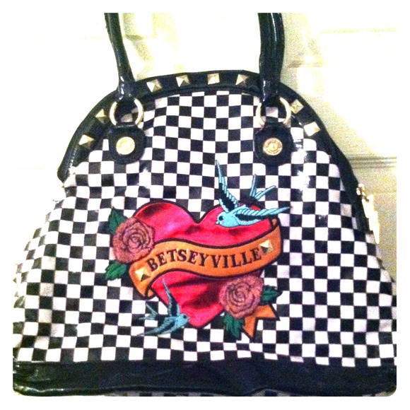 Authentic Betsy Johnson bowling bag!