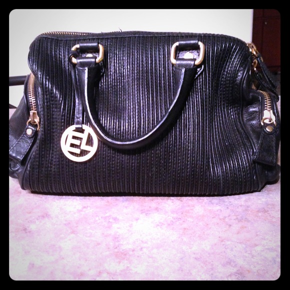 Elliot Lucca Black Leather Bag