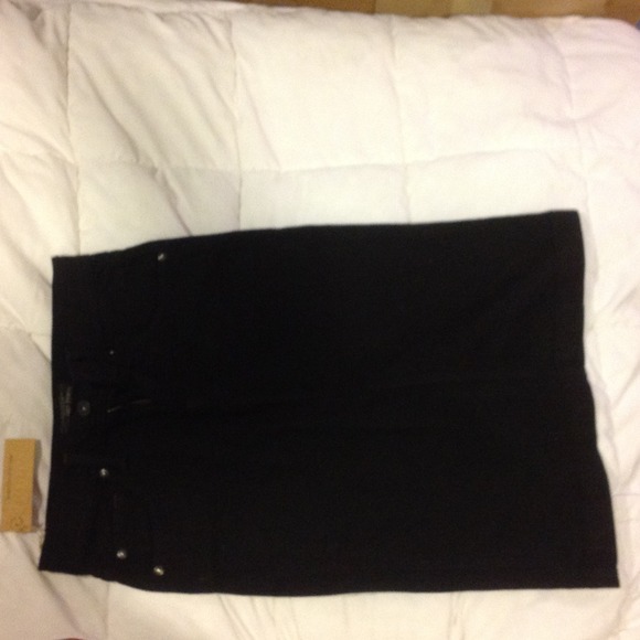 Authentic James jeans black jean pencil skirt.