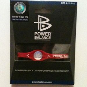 Power Balance wrist band (red)