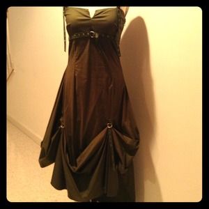 Green cotton Punk Dress!