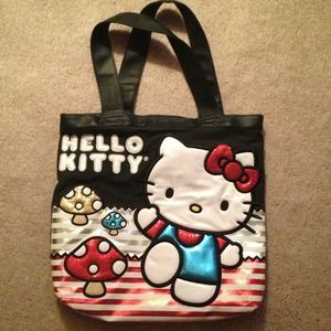 ⬇️💯% Authentic Hello kitty large tote bag