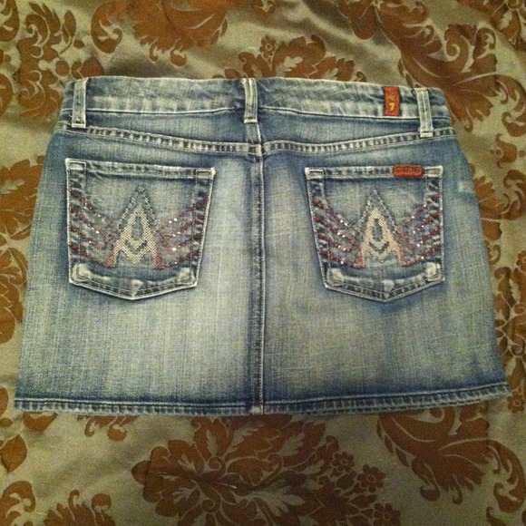 7 for all mankind A Pocket Skirt 28