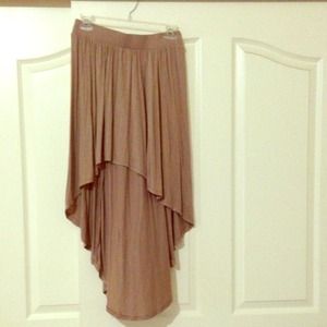 🔻REDUCED🔻Tan high low skirt