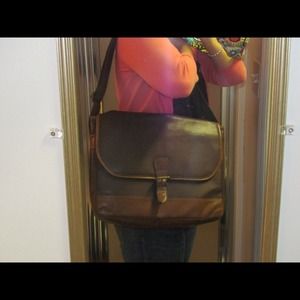 Buxon leather shoulder bag/ briefcase