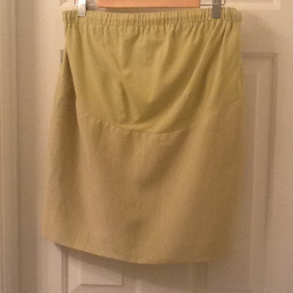 SOLD-Silk/Linen blend Maternity Skirt - Picture 1 of 3