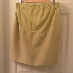 SOLD-Silk/Linen blend Maternity Skirt
