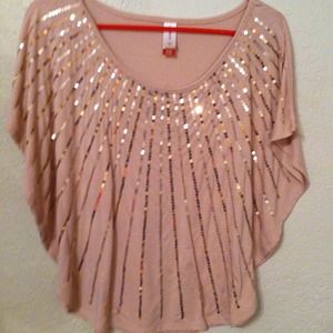 Pink sequin shirt