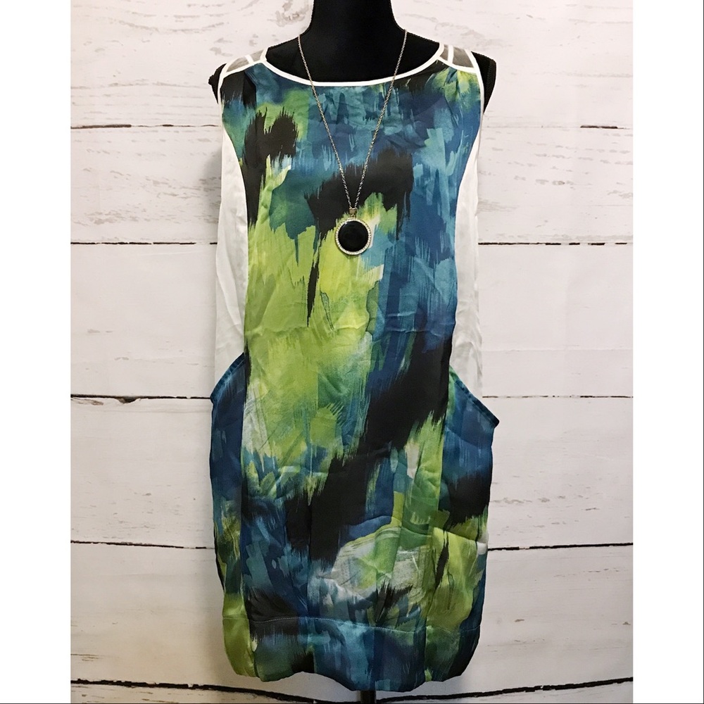 Sheer Mini Shift Dress