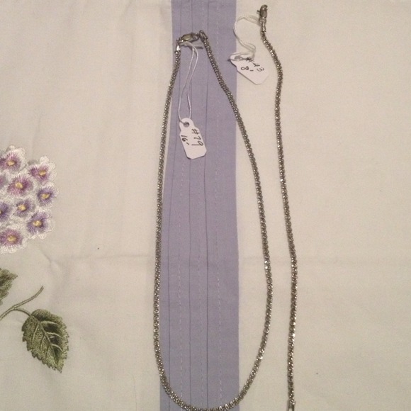.925 Italian set of semi-oxide bracelet & necklace