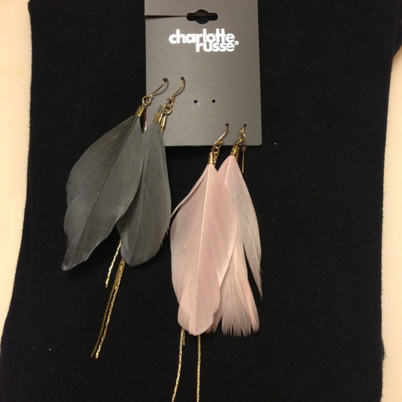 Feather earrings