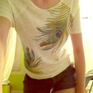Peacock feather shirt