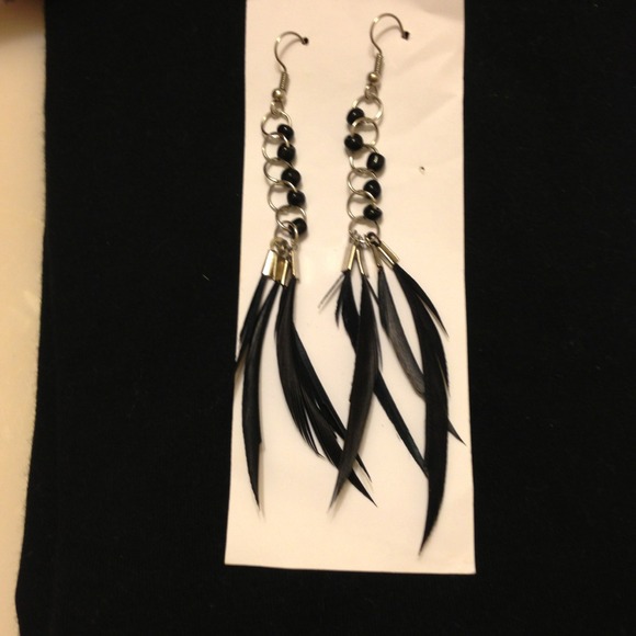 Feather earring