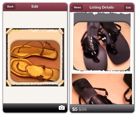gold and black sandals Hold @sbryantime
