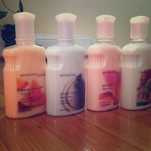 Set of 4 Bath & Body Works Lotions