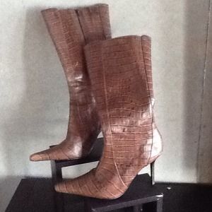⏩⏩REDUCED⏪⏪Steve Madden Snake Skin Boots (SZ10)
