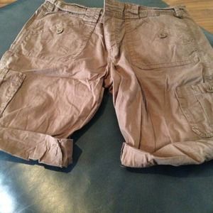 Brown knee length shorts