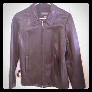 REDUCED! Banana Republic black leather jacket