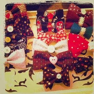 Hand made hair bows.