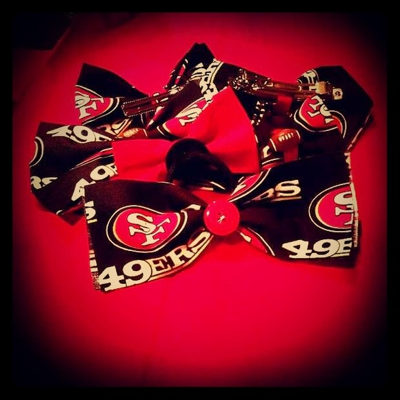 49ers hair bow.