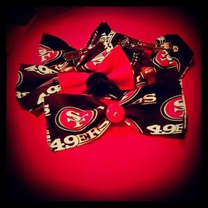 49ers hair bow.