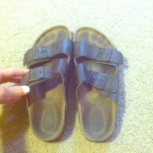 Women's Brown leather Birkenstocks!