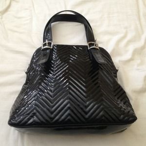 Big Buddha patent leather bag
