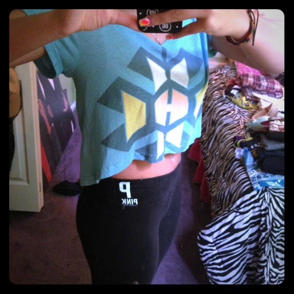 Blue crop top!
