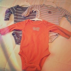 Carters Lot of 6 month onsies.