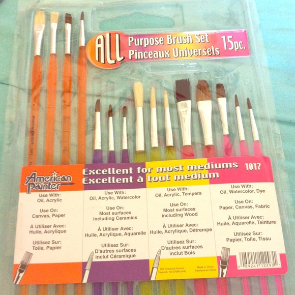 15pc Paint Brush Set