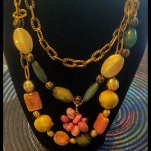 Handmade and designed.One of a kind necklace