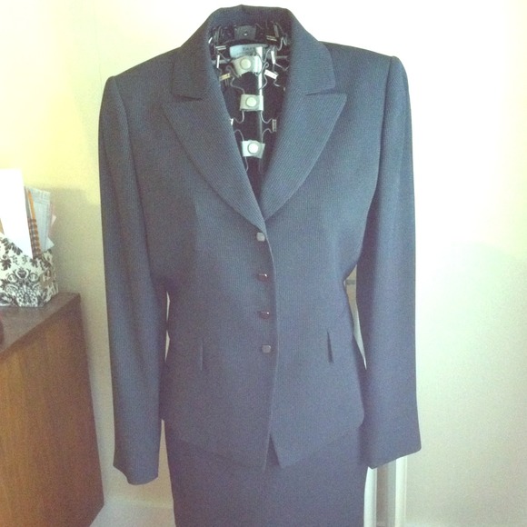 Navy Blue Skirt Suit by Tahari