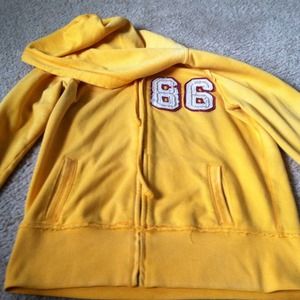 Victoria secret Yellow zip up hoodie