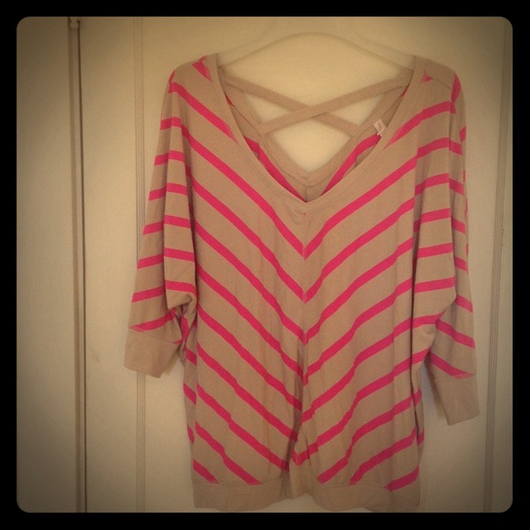 Plus size top diagonal stripes REDUCED!!!