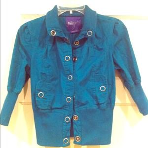 SOLDCute spring Teal jacket