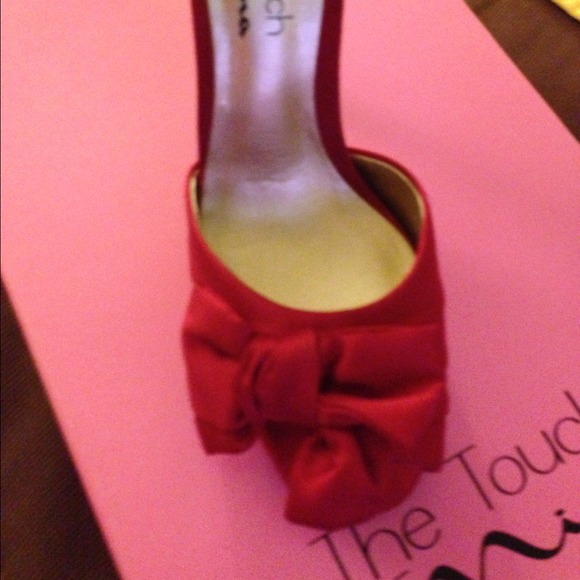Red Satin Nina Shoe