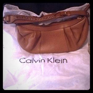 Calvin Klein Tan Shoulder Purse