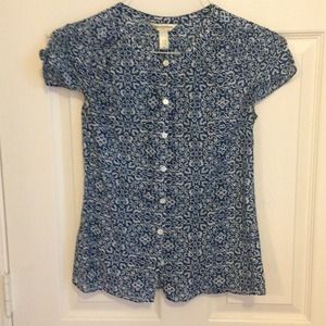 BUNDLED!!! Banana Republic cotton/silk blouse