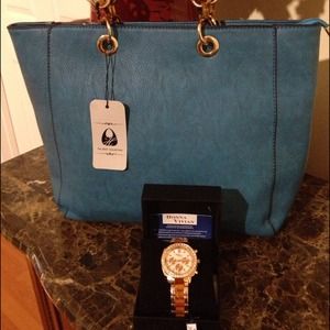 Bundle price torguise handbag & watch