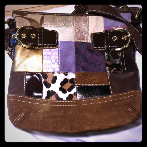 🌟REDUCED🌟Authentic Coach Patchwork Hobo!